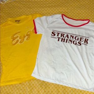 Stranger things tee shirts